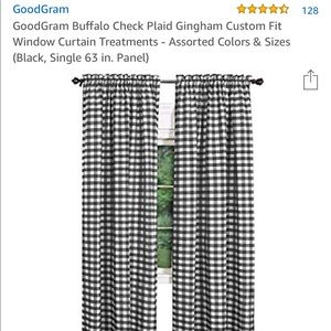 Buffalo Check Plaid Gingham Curtain Single Panel